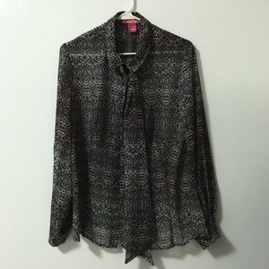 Catherine Malandrino Leopard Blouse